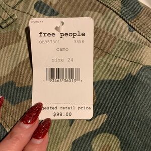 Free People Camouflage Pants
